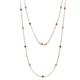 1 - Lien (13 Stn/2.6mm) London Blue Topaz and Diamond on Cable Necklace 