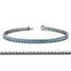 1 - Tiara 2.00 mm Blue Topaz Eternity Tennis Bracelet 