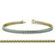 1 - Tiara 2.00 mm Blue Topaz Eternity Tennis Bracelet 