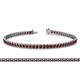 1 - Tiara 2.00 mm Red Garnet Eternity Tennis Bracelet 