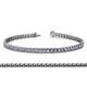 1 - Tiara 2.00 mm Tanzanite and Diamond Eternity Tennis Bracelet 