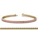 1 - Tiara 2.60 mm Pink Sapphire Eternity Tennis Bracelet 
