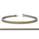 1 - Tiara 2.60 mm Citrine Eternity Tennis Bracelet 