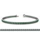 1 - Tiara 2.60 mm Emerald Eternity Tennis Bracelet 