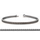 1 - Tiara 2.60 mm Smoky Quartz Eternity Tennis Bracelet 