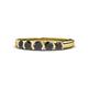 4 - Roena 0.81 ctw Black Diamond Round (3.80 mm) & (3.30 mm) 5 Stone Wedding Band 