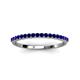 3 - Iskra 0.27 ctw Blue Sapphire Round (1.50 mm) 18 Stone Wedding Band 