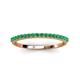 3 - Iskra 0.23 ctw Emerald Round (1.50 mm) 18 Stone Wedding Band 