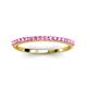 3 - Iskra 0.28 ctw Pink Sapphire Round (1.50 mm) 18 Stone Wedding Band 