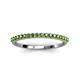 3 - Iskra 0.28 ctw Green Garnet Round (1.50 mm) 18 Stone Wedding Band 