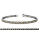 1 - Tiara 2.60 mm Citrine and Diamond Eternity Tennis Bracelet 