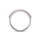 4 - Iskra 0.23 ctw Pink Tourmaline Round (1.50 mm) 18 Stone Wedding Band 