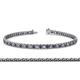 1 - Tiara 2.60 mm Iolite and Diamond Eternity Tennis Bracelet 