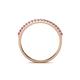 4 - Iskra 0.23 ctw Pink Tourmaline Round (1.50 mm) 18 Stone Wedding Band 