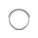 4 - Iskra 0.28 ctw Black Diamond Round (1.50 mm) 18 Stone Wedding Band 