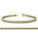 1 - Tiara 2.60 mm Peridot and Diamond Eternity Tennis Bracelet 