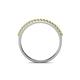 4 - Iskra 0.28 ctw Yellow Sapphire Round (1.50 mm) 18 Stone Wedding Band 