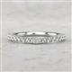2 - Charlotte 0.25 ctw Lab Grown Diamond Round (1.40 mm) 20 Stone Wedding Band 