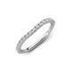 4 - Charlotte 0.25 ctw Lab Grown Diamond Round (1.40 mm) 20 Stone Wedding Band 