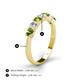 5 - Kathleen 3.40 mm Round Peridot and Lab Grown Diamond Wedding Band 