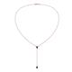 1 - Twila 0.34 ctw Blue Sapphire (3.50 mm) Women Lariat Necklace 