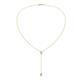 1 - Twila 0.30 ctw Aquamarine (3.50 mm) Women Lariat Necklace 