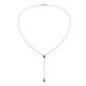 1 - Twila 0.30 ctw Amethyst (3.50 mm) Women Lariat Necklace 
