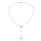 1 - Twila 0.34 ctw Ruby (3.50 mm) Women Lariat Necklace 