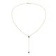 1 - Twila 0.32 ctw Blue Diamond (3.50 mm) Women Lariat Necklace 