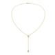 1 - Twila 0.32 ctw Yellow Diamond (3.50 mm) Women Lariat Necklace 