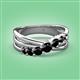 3 - Miesha 0.53 ctw Black Diamond Crossover 7 Stone Wedding Band 