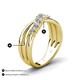 6 - Miesha 0.53 ctw Natural Diamond Crossover 7 Stone Wedding Band 