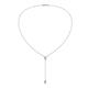 1 - Twila 0.30 ctw Aquamarine (3.50 mm) Women Lariat Necklace 