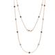 1 - Lien (13 Stn/3mm) Black and White Diamond on Cable Necklace 