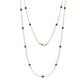 1 - Lien (13 Stn/3mm) Blue Sapphire on Cable Necklace 