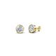 1 - Carys 0.58 ctw Round Moissanite (4.50 mm) Bezel Set Solitaire Stud Earrings 