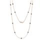1 - Lien (13 Stn/3mm) London Blue Topaz on Cable Necklace 