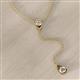 3 - Twila 0.30 ctw Diamond (3.50 mm) Women Lariat Necklace 