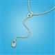 3 - Twila 0.30 ctw Aquamarine (3.50 mm) Women Lariat Necklace 