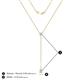 4 - Twila 0.30 ctw Aquamarine (3.50 mm) Women Lariat Necklace 