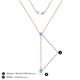 4 - Twila 0.28 ctw Blue Topaz (3.50 mm) Women Lariat Necklace 