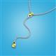 3 - Twila 0.36 ctw Peridot (3.50 mm) Women Lariat Necklace 
