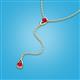 3 - Twila 0.34 ctw Ruby (3.50 mm) Women Lariat Necklace 