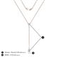 4 - Twila 0.30 ctw Aquamarine (3.50 mm) Women Lariat Necklace 