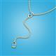 3 - Twila 0.28 ctw Blue Topaz (3.50 mm) Women Lariat Necklace 