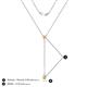 4 - Twila 0.30 ctw Citrine (3.50 mm) Women Lariat Necklace 