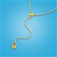 3 - Twila 0.30 ctw Citrine (3.50 mm) Women Lariat Necklace 