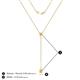 4 - Twila 0.30 ctw Citrine (3.50 mm) Women Lariat Necklace 