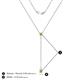 4 - Twila 0.36 ctw Peridot (3.50 mm) Women Lariat Necklace 
