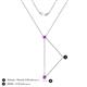 4 - Twila 0.30 ctw Amethyst (3.50 mm) Women Lariat Necklace 